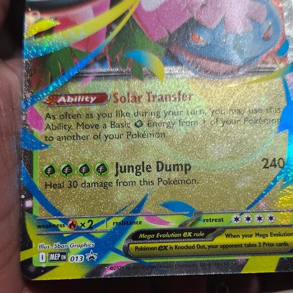 Mega Venusaur ex MEP 013 - Black Star Pokémon card - Picture 3 of 4